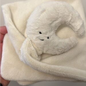 Jellycat Cream Moon Blankie Lovey